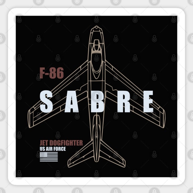 F-86 Sabre Magnet by TCP